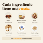 Ingredientes de la barra Sapien Salted Peanut Butter: clara de huevo, dátil y maní