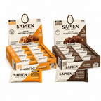 Pack de 2 cajas de 16 barritas mini Sapien 30g con proteína de clara de huevo